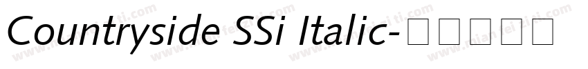 Countryside SSi Italic字体转换